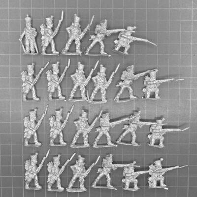 Wargames Foundry, Napoleonic: French Young Guard, Flanquer Chasseurs or Flanquer Grenadiers, Firing Line or Skirmishing
