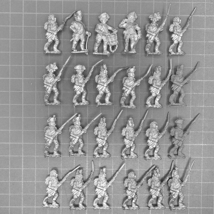 Front Rank Miniatures, AWI: French Fusilier Unit, Advancing