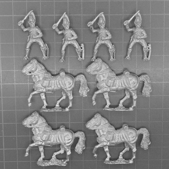 Essex Miniatures, Napoleonic: British Light Dragoons in Tarleton Helmets