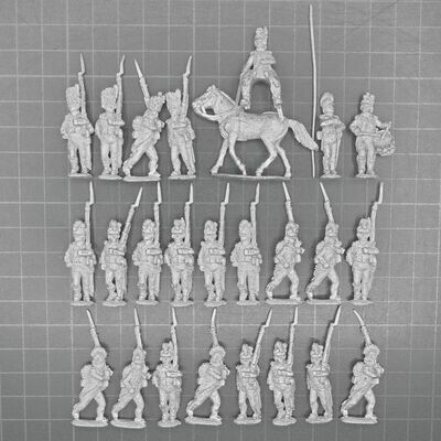 Eureka Miniatures, Revolutionary Wars: Mid Period French Light Infantry Unit, Marching