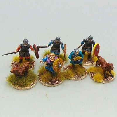 Grade D - Warlord Games - Dark Ages - Vikings with Dogs