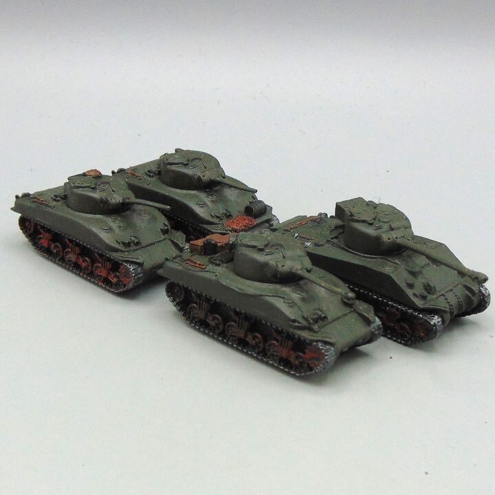 Grade E - Battlefront Miniatures - WW2 - British Sherman Troop including Firefly