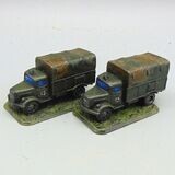 Grade D - Battlefront Miniatures - WW2 - German Opel Blitz 3 Ton Trucks