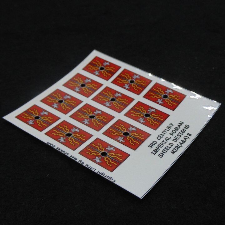 28mm, Littlebigman Studios, Middle Imperial Roman:  Infantry Shield Transfers for A&A Miniatures