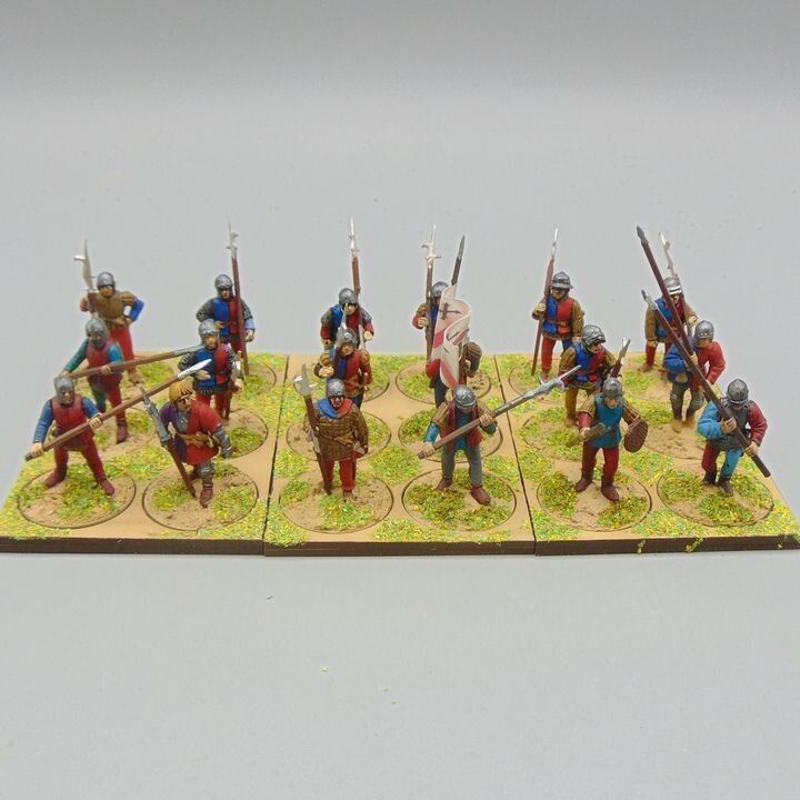 Grade E - Perry Miniatures - WOTR -  Halberdier Unit