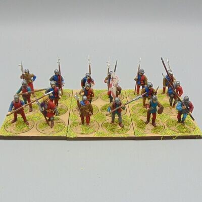 Grade E - Perry Miniatures - WOTR -  Halberdier Unit