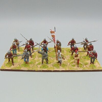 Grade E - Perry Miniatures - WOTR -  Halberdier Unit