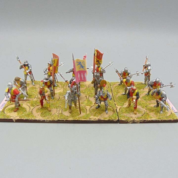 Grade F - Perry Miniatures - WOTR -  Men at Arms Unit
