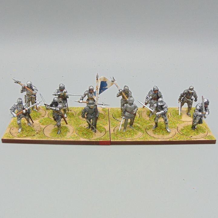 Grade F - Perry Miniatures - WOTR -  Men at Arms Unit