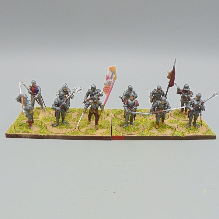 Grade F - Perry Miniatures - WOTR -  Men at Arms Unit