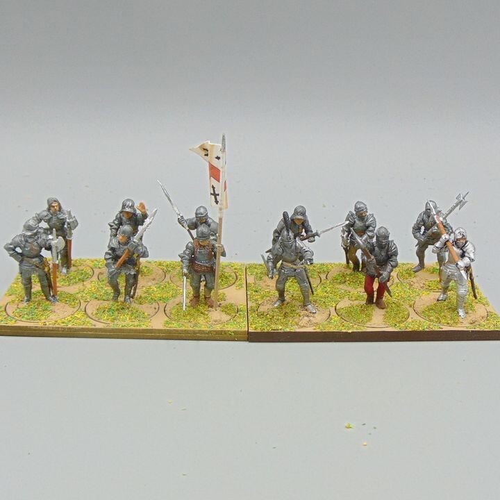 Grade F - Perry Miniatures - WOTR -  Men at Arms Unit