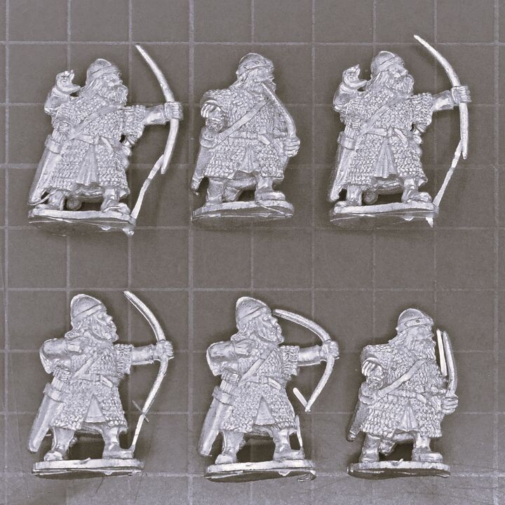Crusader Miniatures, Fantasy:  Dwarf Warrior Bowmen