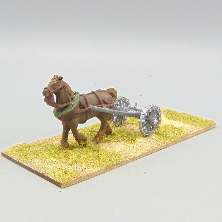 Grade D - Unidentified Manufacturer - C18th -  Artillery Limber & Draught Horse