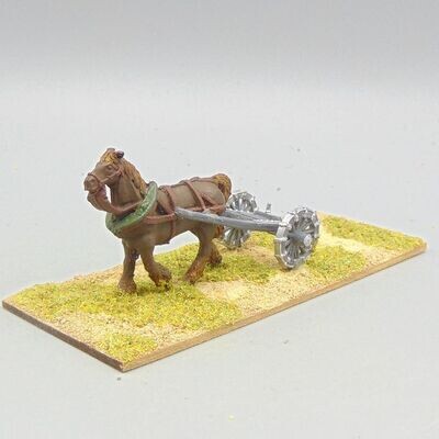 Grade D - Unidentified Manufacturer - C18th -  Artillery Limber & Draught Horse