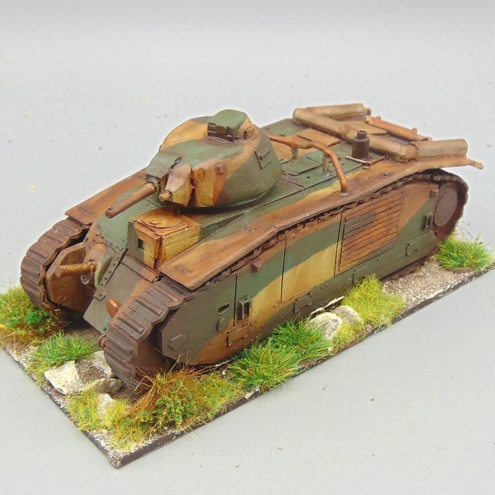 Grade D - Warlord Games - WW2 - Early French Char B1 Tank