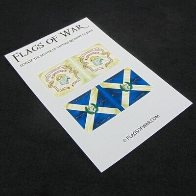 28mm, Flags of War, ECW: Scottish Covenantor Flags for the Master of Yesters Regiment of Foot