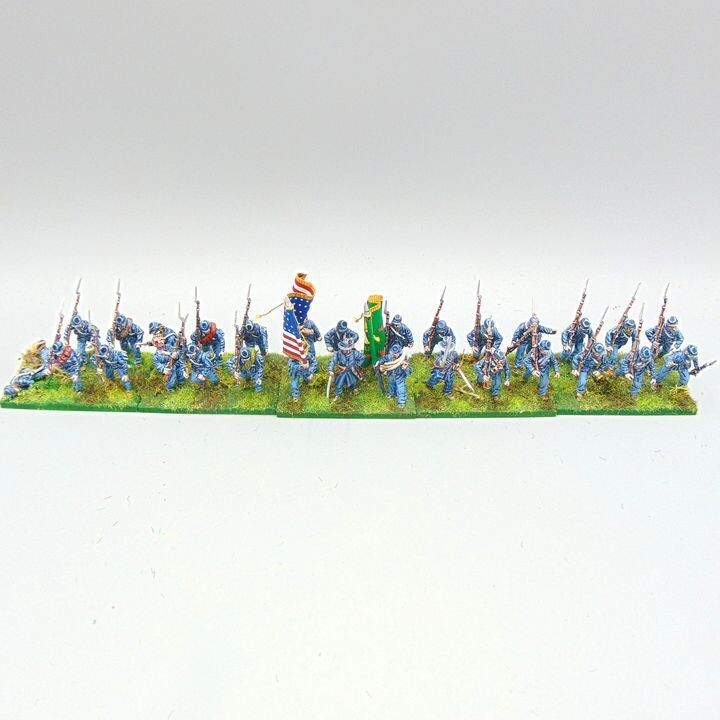 Grade C - Perry/Dixon Miniatures, ACW: Union Infantry Unit - 63rd Infantry Regiment
