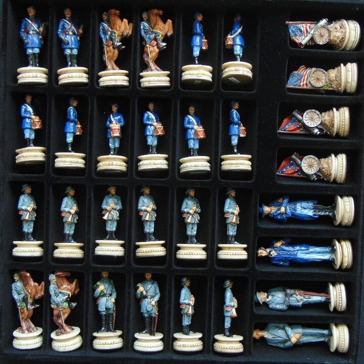 American Civil War Chess Pieces