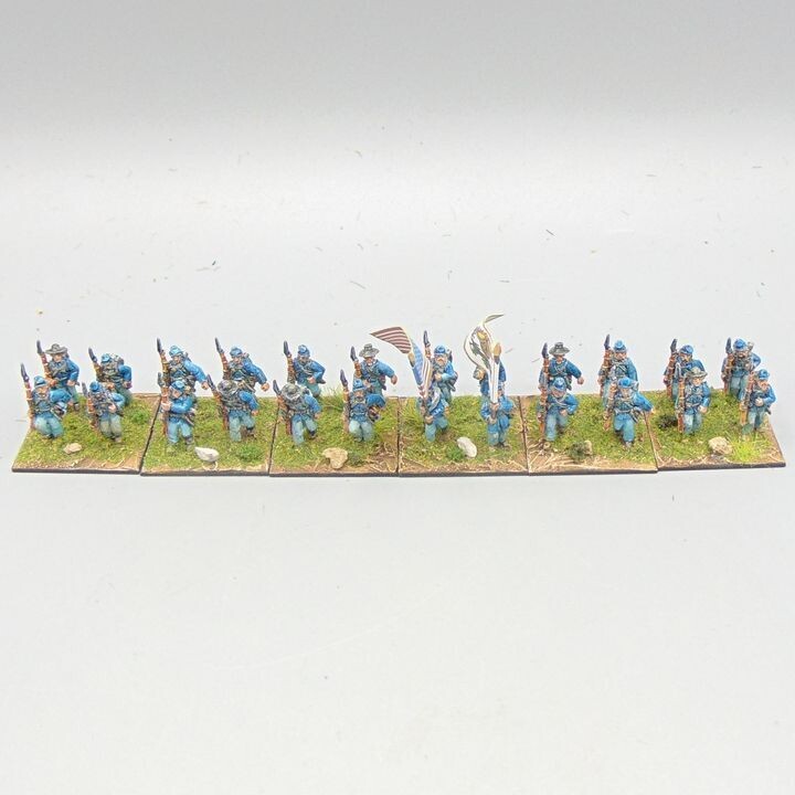 Grade C, Blue Moon Miniatures - ACW - Union Infantry Unit
