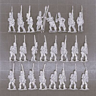 Campaign Game Miniatures, Napoleonic: British Infantry Unit in Belgic Shakos