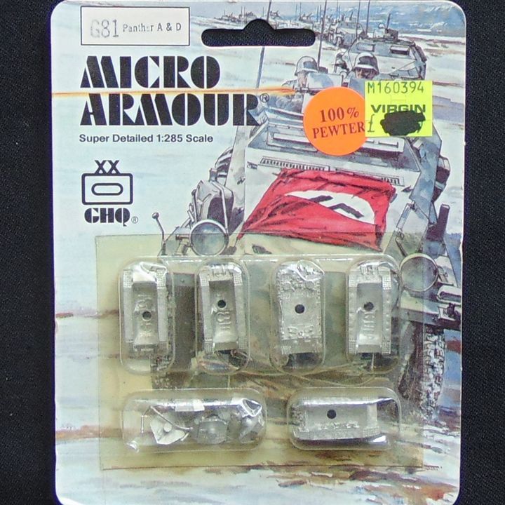 1:285, GHQ, WW2: German Panther A & D Tanks