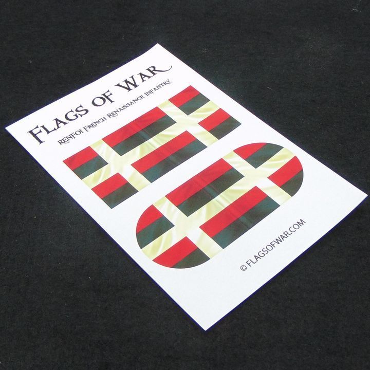 28mm, Flags of War, Renaissance: French Infantry Flags