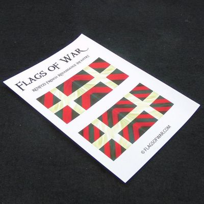 28mm, Flags of War, Renaissance: French Infantry Flags