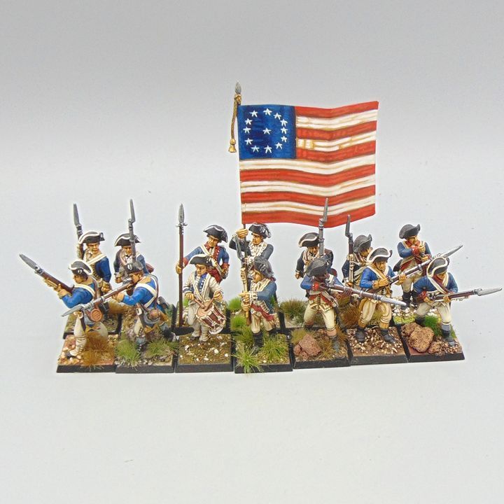 Grade C - Front Rank Miniatures - AWI - US Continental Infantry