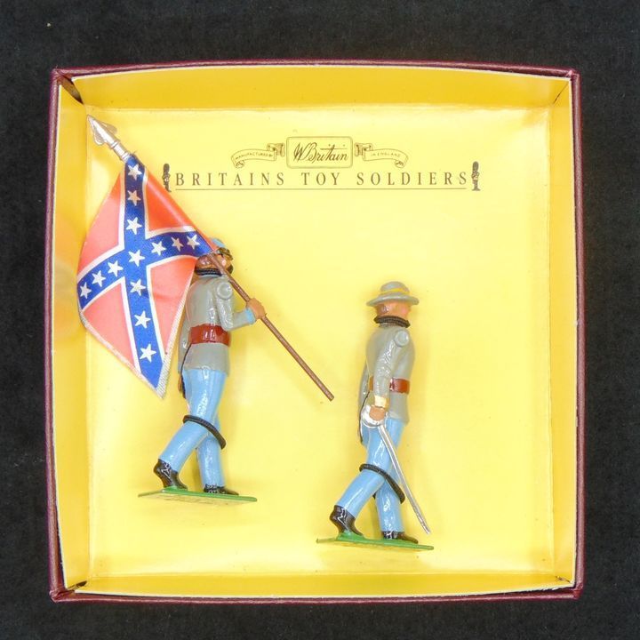 Confederate Officer & Standard Bearer