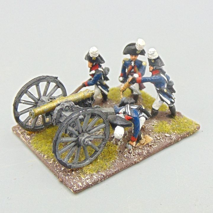 Grade D, Minifigs - Revolutionary Wars - British Field Gun & Royal Artillery Crew