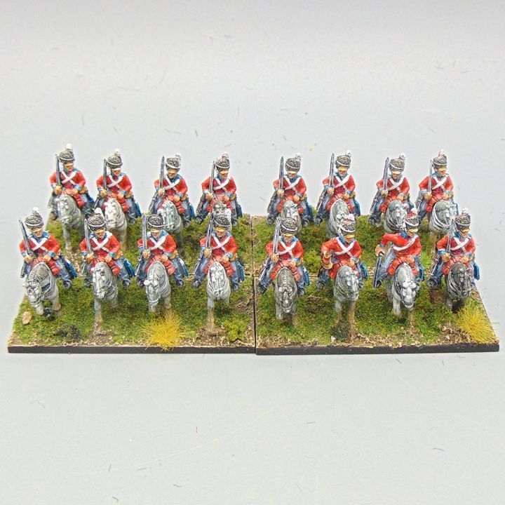 Grade D, Campaign Game Miniatures - Napoleonic - British Scots Greys Dragoons Unit