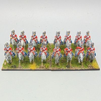 Grade D, Campaign Game Miniatures - Napoleonic - British Scots Greys Dragoons Unit
