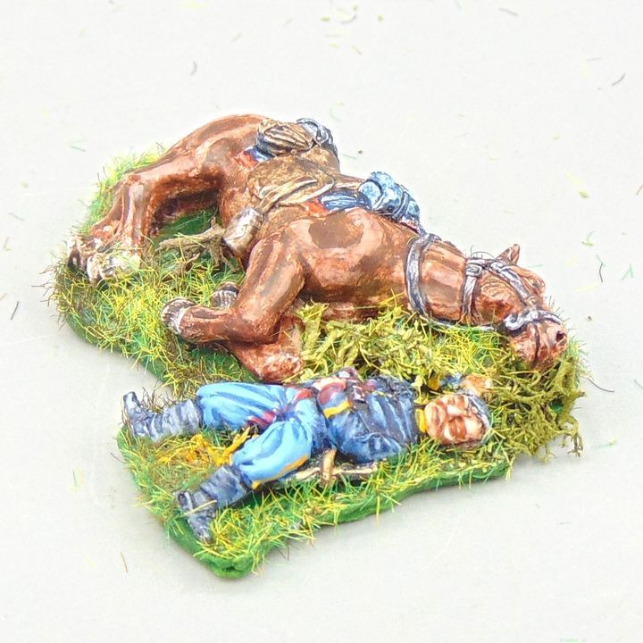 Grade C - Dixon Miniatures - ACW: Union Cavalry Casualty