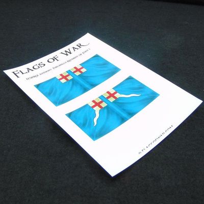 28mm, Flags of War, ECW: Royalist Flags of Anthony Thelwell's Regiment of Foot