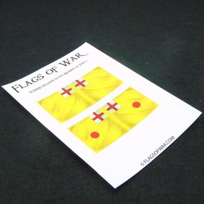 28mm, Flags of War, ECW: Royalist Flags of Sir Lewis Dyve's Regiment of Foot