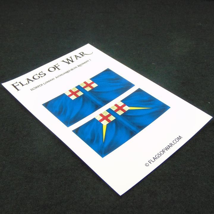 28mm, Flags of War, ECW: Parliamentarian Flags of the London Auxiliaries Blue Regiment