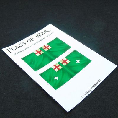 28mm, Flags of War, ECW: Royalist Flags of Sir Thomas Tyldesley's Regiment of Foot