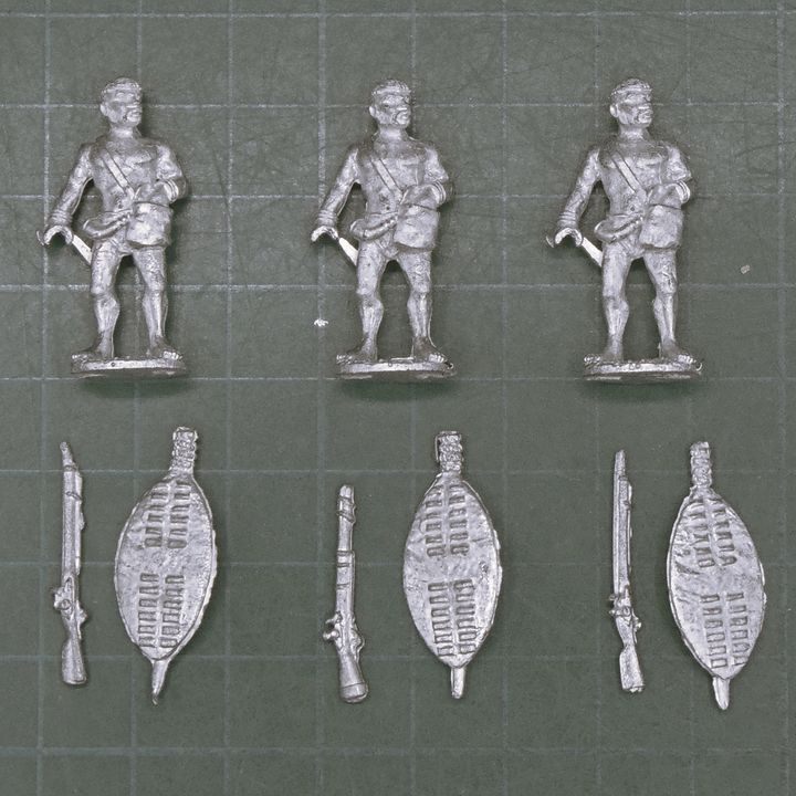 Black Tree Design, Zulu War: Zulu Warriors with Muskets