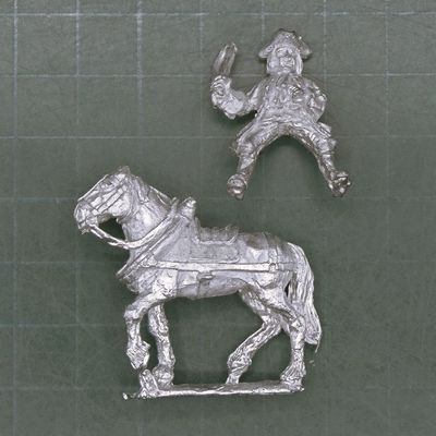 Wargames Foundry, WSS/GNW: Limber Horse with Rider/Driver