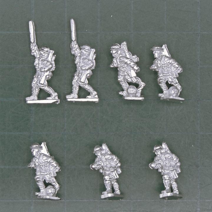 Peter Pig, WW1: Mid/Late War British Infantry Sportsmen Advancing