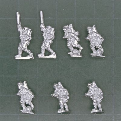 Peter Pig, WW1: Mid/Late War British Infantry Sportsmen Advancing