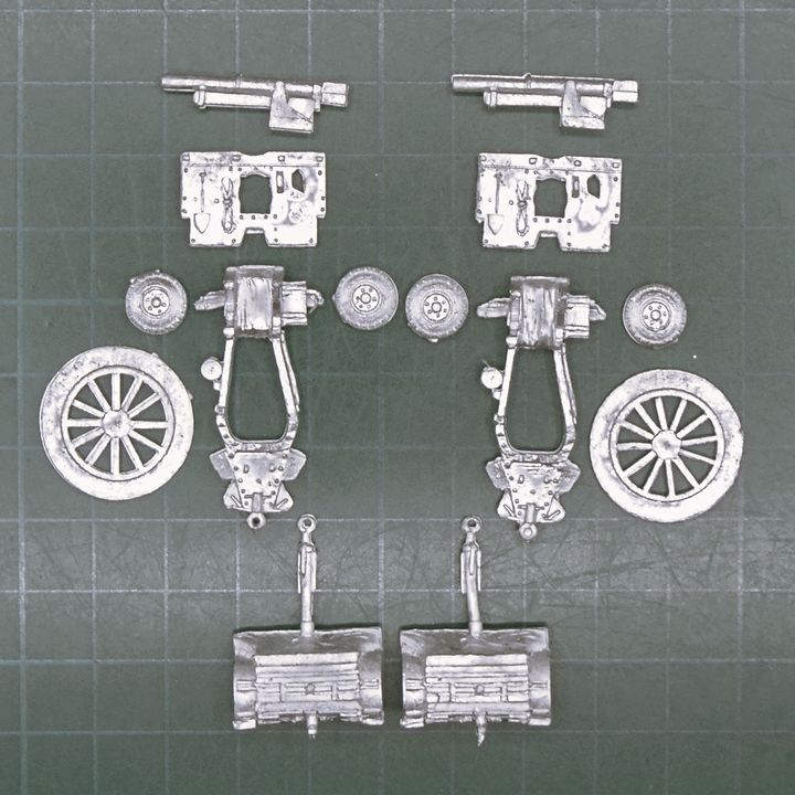 Skytrex - Command Decision, WW2: British 25pdr Field Guns with Limbers