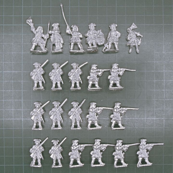 Wargames Foundry, WSS/GNW: Infantry Unit in Tricorns, Firing Line