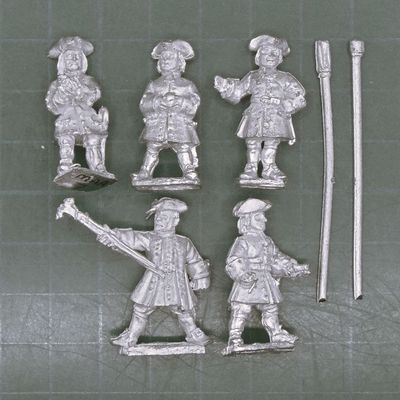 Wargames Foundry, WSS/GNW: Artillery Crew in Tricorns