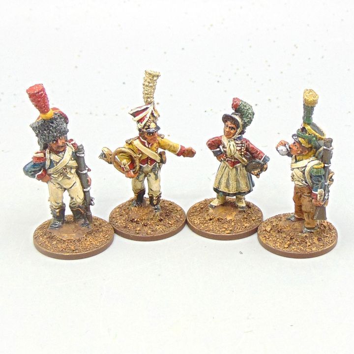 Grade C - Wargames Foundry - Napoleonic -  French Light Infantry with Cantiniere