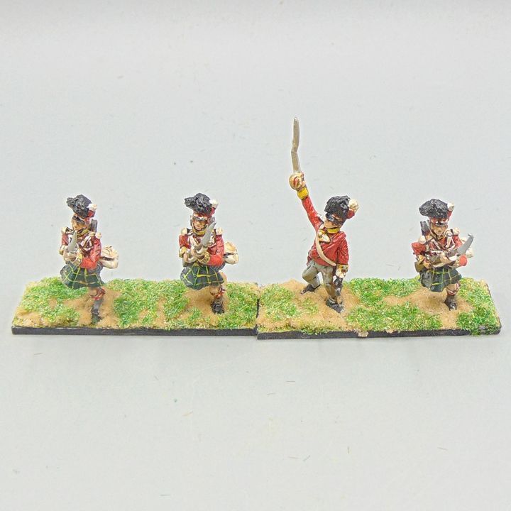 Grade E - Foremost/Connoisseur Figures - Napoleonic - British Highland Infantry, Skirmishing