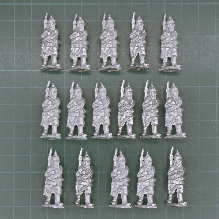 Wargames Foundry, FPW: Prussian Infantry in Pickelhaubes, Marching