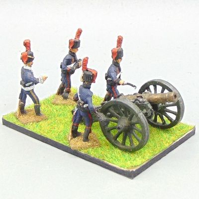 Grade E - Hinchliffe Figures - Napoleonic - French Guard Horse Artillery Field Gun & Crew