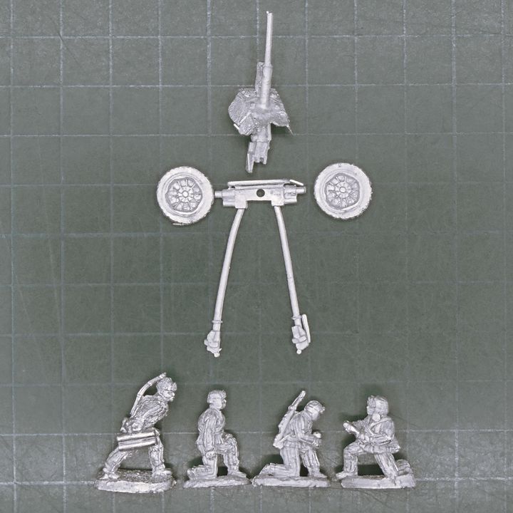 Reiver Castings, WW2: Soviet Russian 45mm L/46 ATG Team