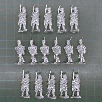 Wargames Foundry, FPW: Prussian Infantry in Caps, Marching